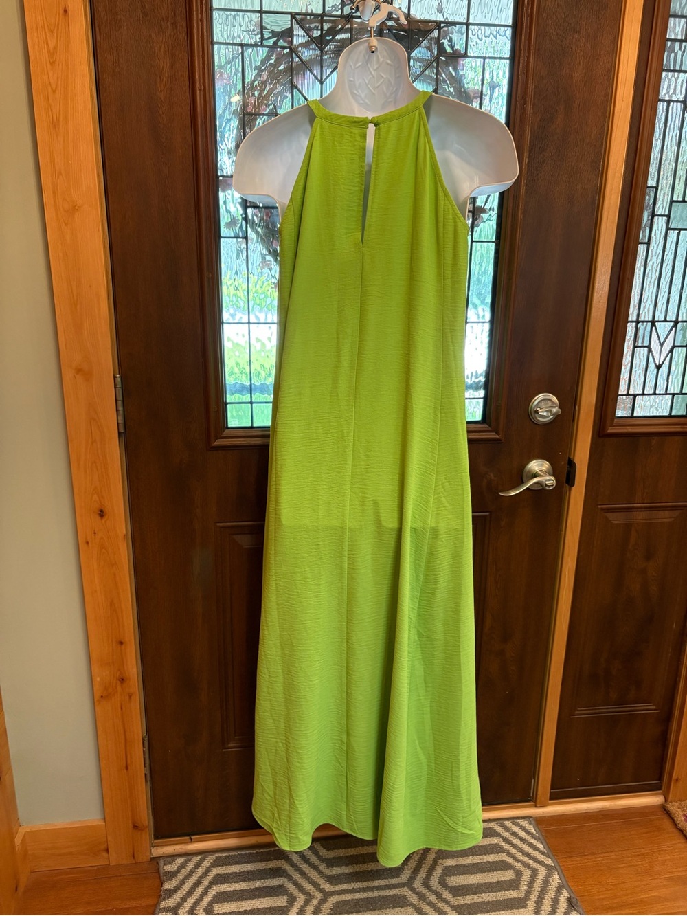 torrid Bright Lime Halter Dress Size 12 (torrid size 0) - Picture 2 of 5